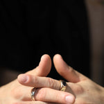 salt and papper diamond ring Signet Brooklyn New York