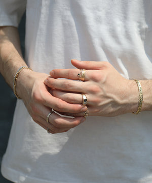 14k yellow gold link bracelet fine jewelry Brooklyn NY Brooklyn necklace NYC fine jewelry brooklyn NY New York jeweler sustainable ethical greenpoint engagement