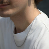 Diamond 14k gold necklace NYC fine jewelry brooklyn NY New York jeweler sustainable ethical greenpoint engagement mens chain