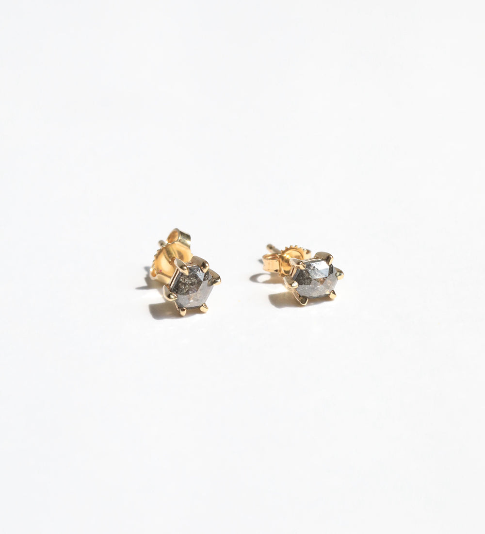 Bella Salt & Pepper Diamond Studs