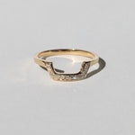 White Diamond 14k gold wedding band ring Brooklyn New York 