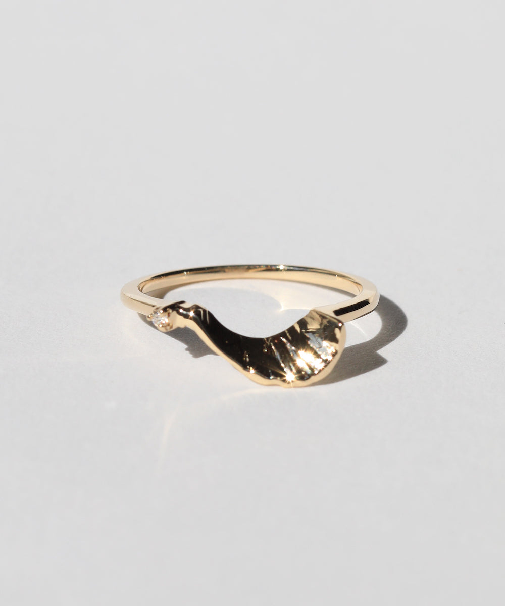 white diamond 14k gold ring Brooklyn New York