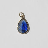 blue sapphire pear pendant Brooklyn New York 