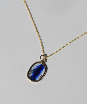 blue sapphire oval pendant Brooklyn New York 