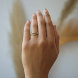 Curved Diamond Band (Wide)