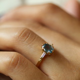 Montana Blue Sapphire Engagement Ring, Macha Studio, Greenpoint, Brooklyn NYC