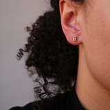Mini Hellen Yellow Sapphire Stud Earrings