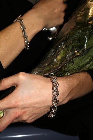 Oval Toggle Bracelet Silver