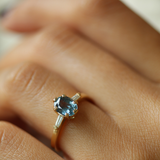 Montana Blue Sapphire Engagement Ring, Macha Studio, Greenpoint, Brooklyn NYC