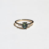 Allie Ring with Teal Sapphire