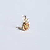 Mini Oval Amber Sapphire Pendant