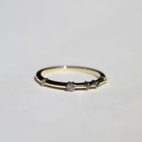 14k gold ring diamond Brooklyn New York 11222 Salt and Pepper Diamond