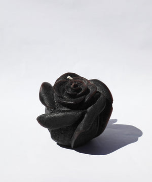 rose wax candle pink black hand made Brooklyn York 11222