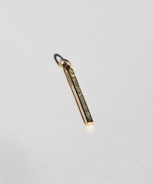 white diamond pendant 14k yellow gold Brooklyn New York 