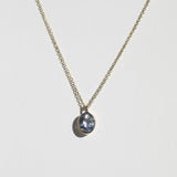 Blue Sapphire Oval Necklace