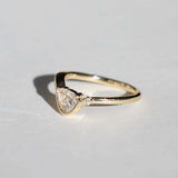 Cosmic Pear Diamond Ring