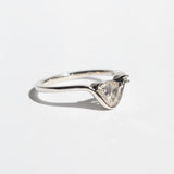 Cosmic Pear Diamond Ring White Gold