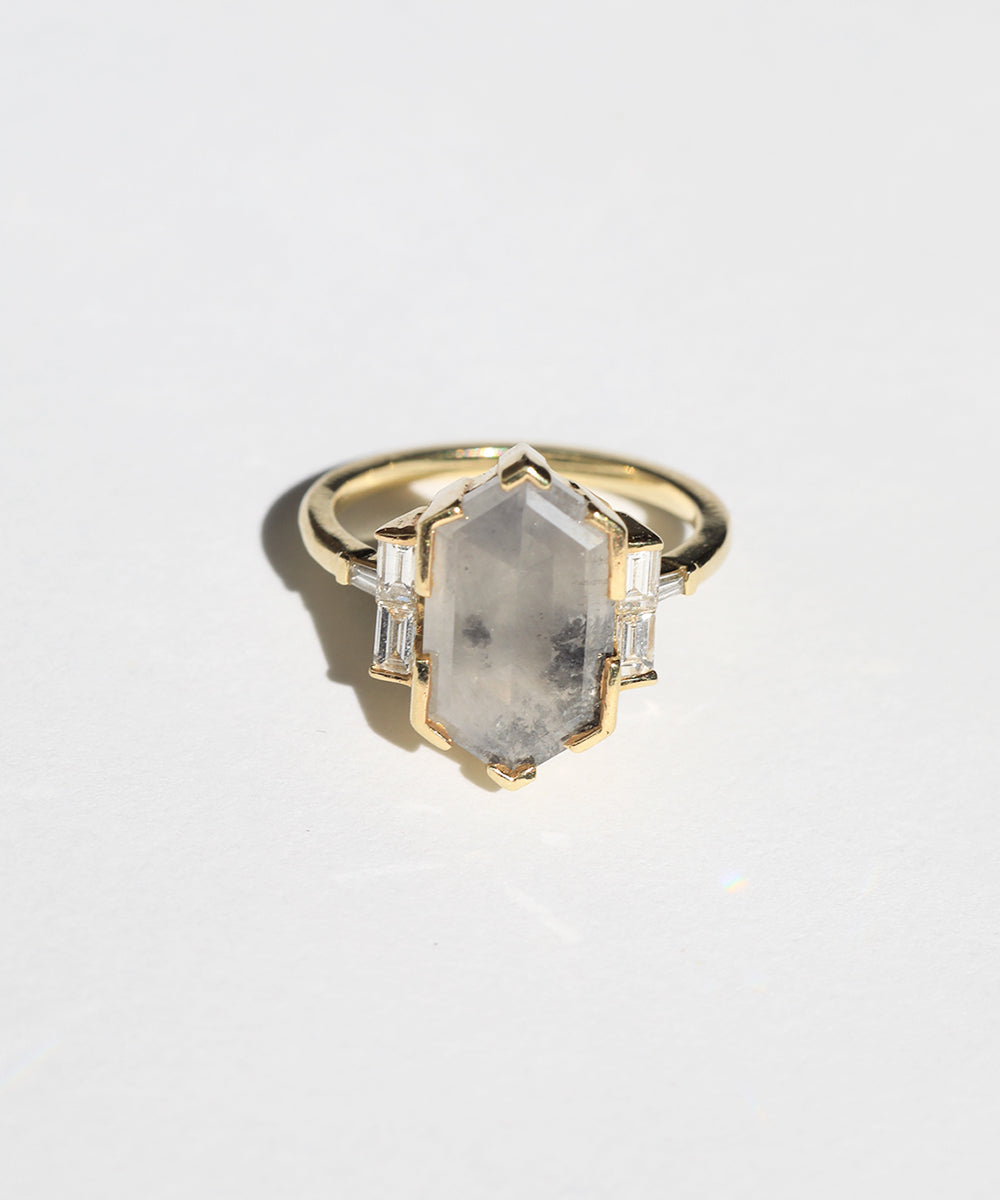 Cristina Salt & Pepper Diamond Ring