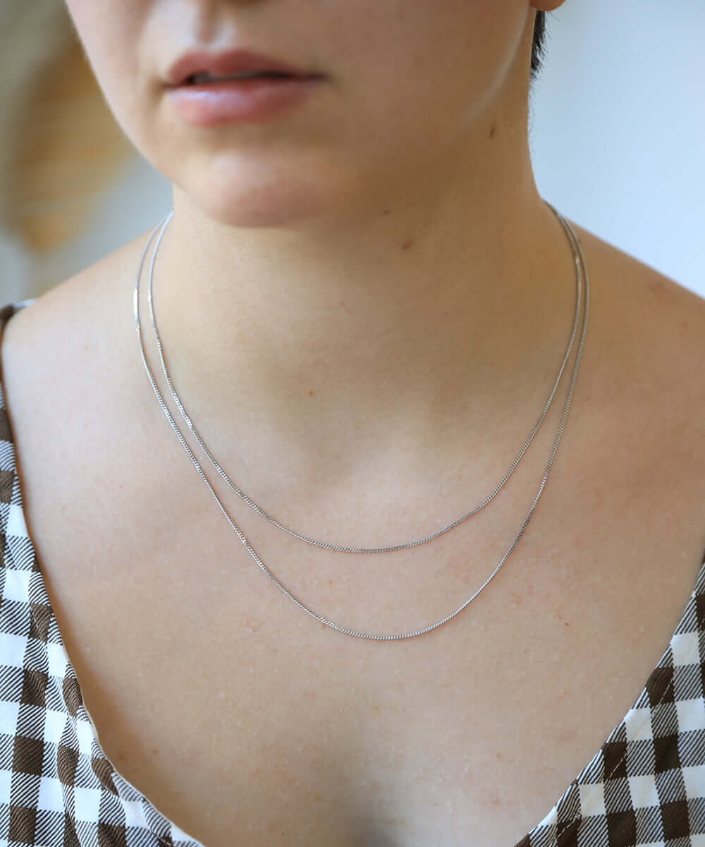 14k gold curb chain necklace NYC fine jewelry brooklyn NY New York jeweler sustainable ethical greenpoint engagement