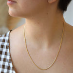 Curb yellow gold chain 14k Brooklyn New York Edit