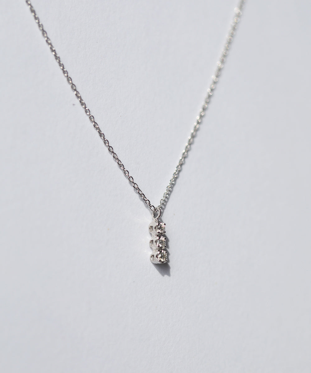 Diamond Drop Necklace White Gold