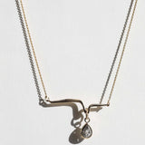Necklace 14k Gold NYC fine jewelry brooklyn NY New York jeweler sustainable ethical greenpoint engagement