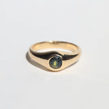 Drew Signet Ring with Bi-color Sapphire