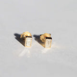 Emerald Cut Diamond Stud Earrings