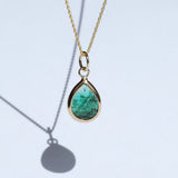 Raw Emerald Freeform Pendants 1ct