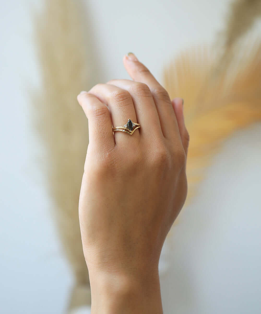 salt & pepper 14k yellow gold Brooklyn New York 11222