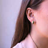 Flat Oval Earrings