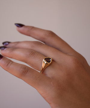 Fontana Signet Ring with Ruby