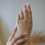 Foxtail Gold Ring l Joey Yellow Diamond Ring l Billow Ring