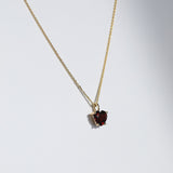 Red Garnet Heart Necklace