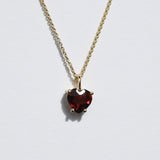 Red Garnet Heart Necklace