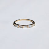 Half Baguette Diamond Ring