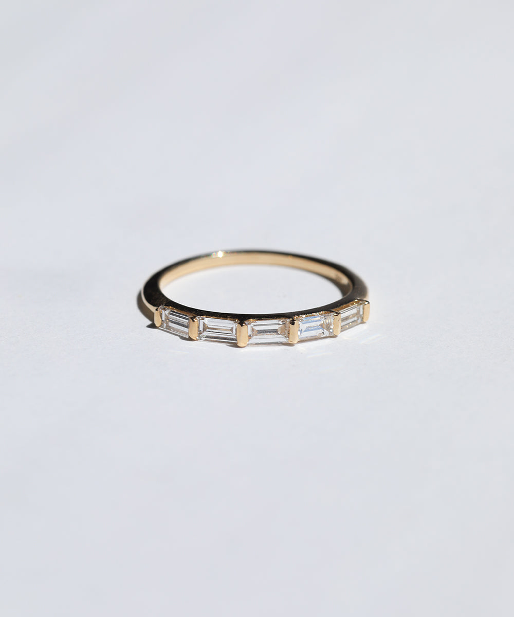 Half Baguette Diamond Ring