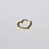 Heart Shaped Crabiners 14k gold Brooklyn New York 
