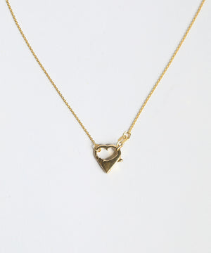 heart clasp necklace gold chain fine jewelry Brooklyn Greenpoint New York