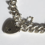 vintage 925 sterling silver 1960s bracelet heart clasp lock Brooklyn New York City Macha Studio