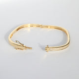 Square diamond studded bangle