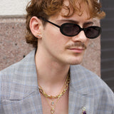 Pear Emerald Bezel Pendant 14k yellow gold Greenpoint Brooklyn Macha Studio