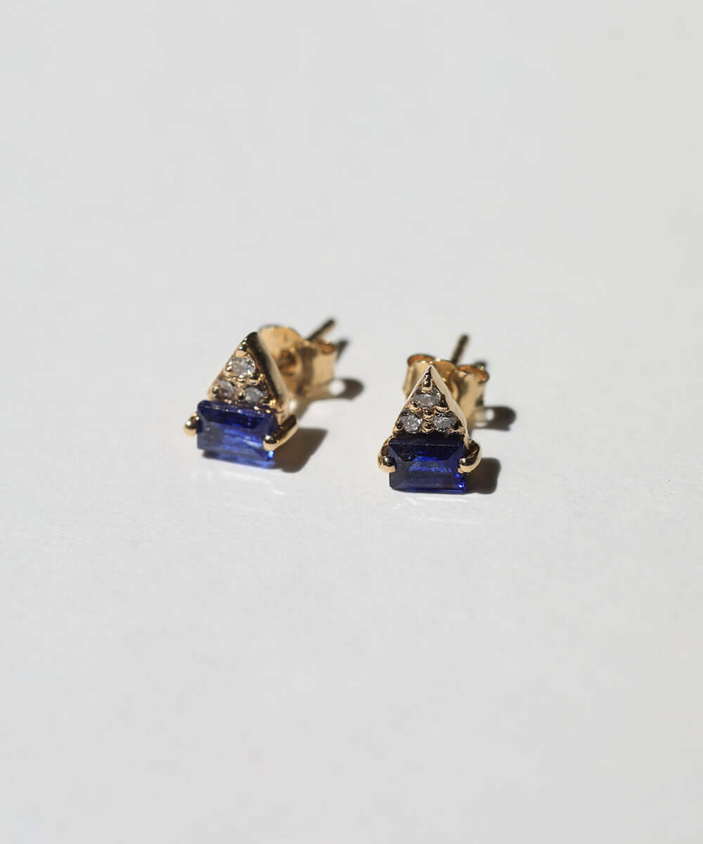 Sapphire Fine Diamond Earrings Brooklyn Jewelry NYC