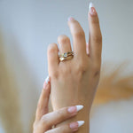 sleek minimal luxury engagement ring eclectic unique vintage creative greenpoint nyc 