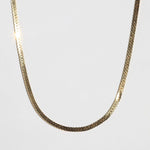 vintage 14k yellow gold Kimberly herringbone chain necklace 1980s unique Macha Studio Greenpoint Brooklyn New York City unisex