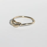 Loose Knot Ring White