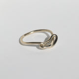 Loose Knot Ring White