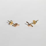 Tiny Love Knot Stud Earrings