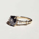 salt and pepper engagement ring 14k yellow gold Brooklyn New York 11222