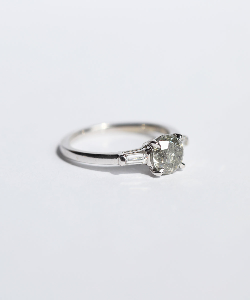 Mila II Salt & Pepper Diamond Ring